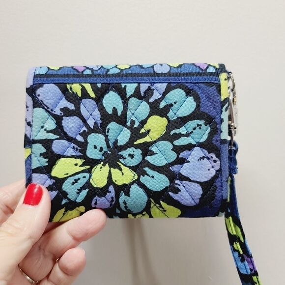 Vera Bradley "Indigo Pop" Wristlet - Picture 4 of 5